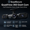 QuadView™ 360 Dash Cam – Ultra HD 4-Channel Car Camera with Night Vision, Parking Guard, Motion Detection & Full Road Protection